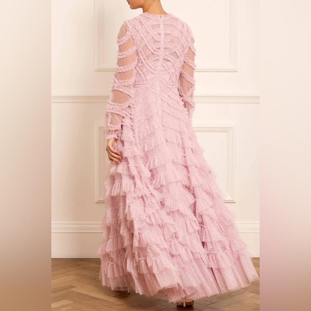 Needle & Thread Lana Round Neck Gown - Picture 2 of 7